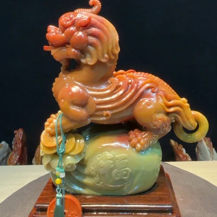 万***方寿山石寿山石摆件艺术作品