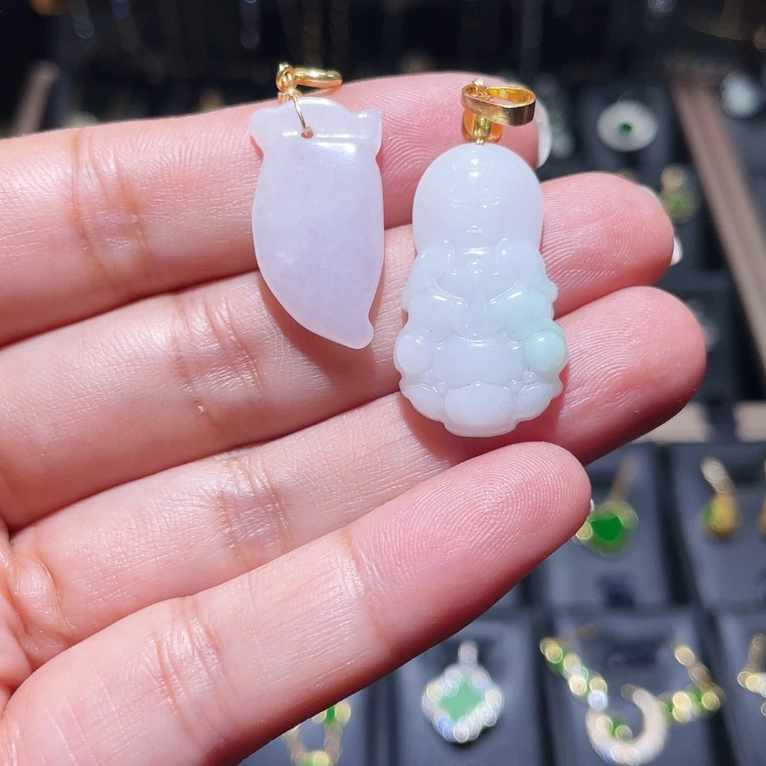 翡翠未镶嵌颈饰天然翡翠