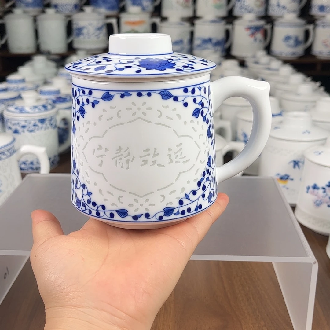 景德镇高温陶瓷办公杯