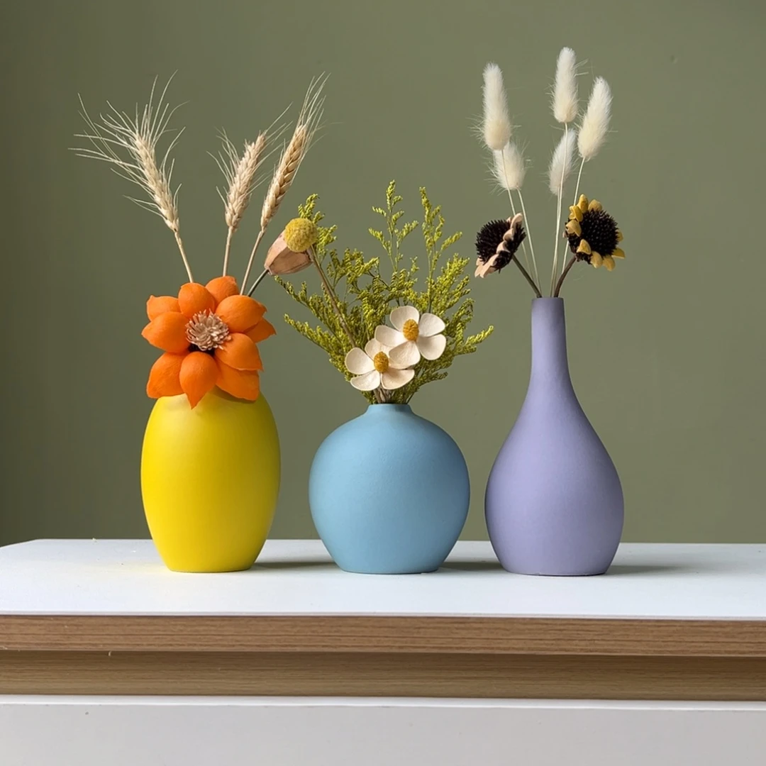 摆件花瓶带花高度20-30厘米左右