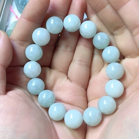 翡翠颈饰未镶嵌天然缅甸翡翠a货