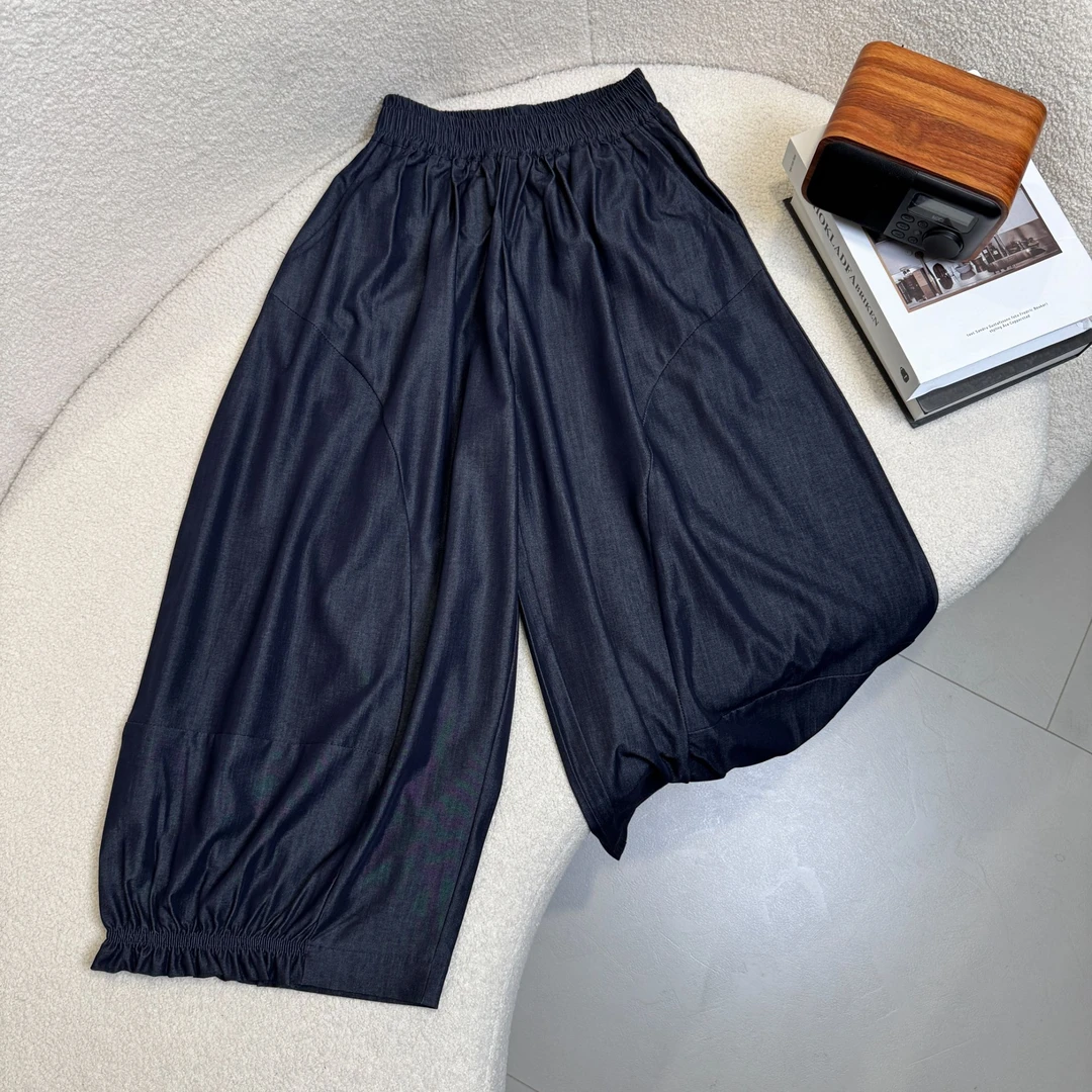 【2025夏款新品】青少年时尚韩版宽松百搭休闲7分牛仔裤HWX126