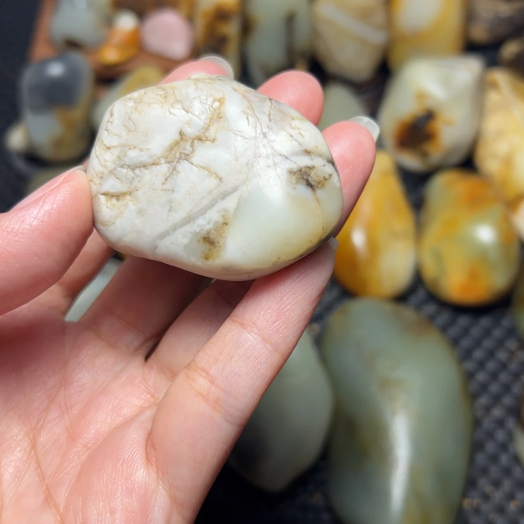 和田玉未镶嵌挂件65