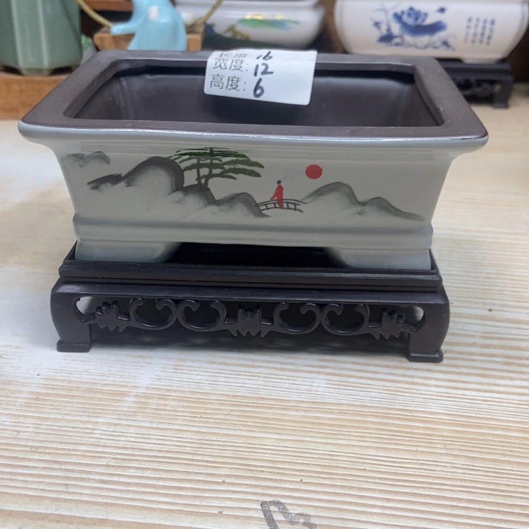 瓷片陶瓷花盆陶瓷艺术