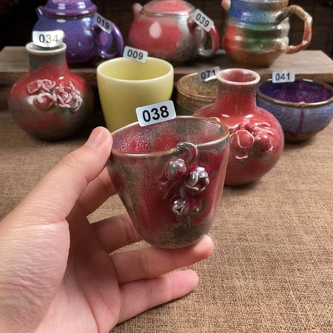 瓷片钧瓷茶壶茶具