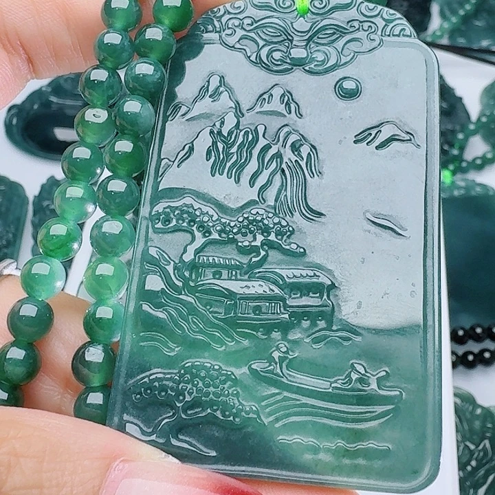 颈饰未镶嵌翡翠多样性发其一