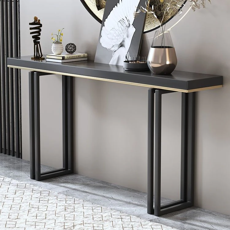 新中式轻奢条案艺术玄关台中式实木玄关桌客厅条几入户供桌窄边桌