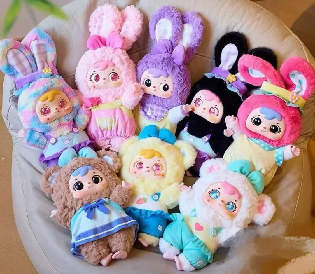 三小毛400体二代  小熊小兔的欢乐野餐毛绒潮玩手办可爱公仔