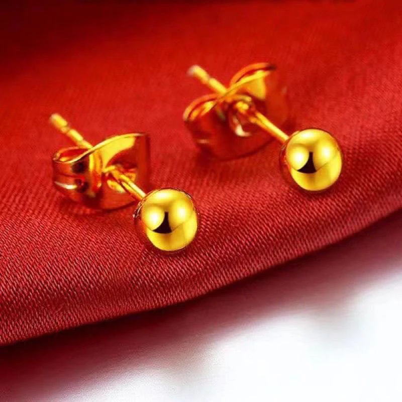 合金耳饰 女少女风日韩商务/OL极简风耳钉简约耳饰传承镀K金耳钉