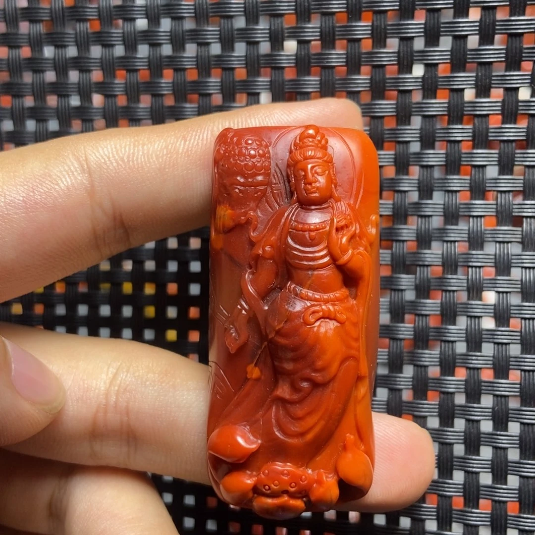 南红玛瑙未镶嵌吊坠(不含链)