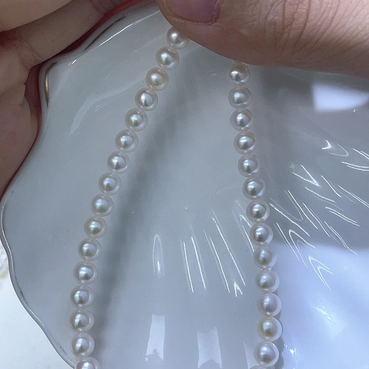银S925镶嵌淡水珍珠颈饰