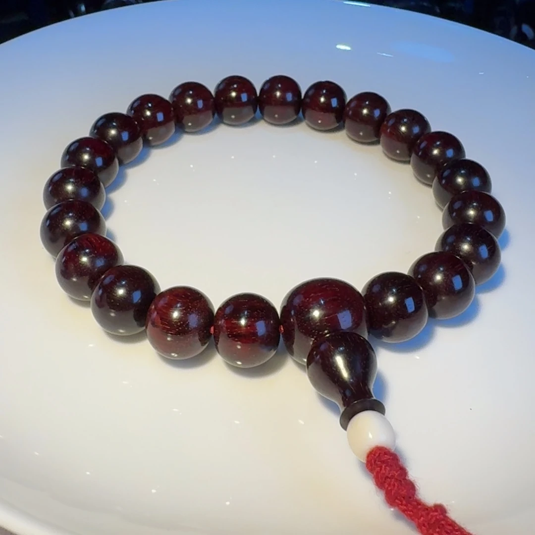 小叶紫檀手串/手链天**子高精尖唐密高油密三味线古琴料