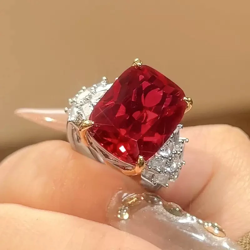 铜合金仿水晶戒指 《003》vineiage法式克拉款戒指