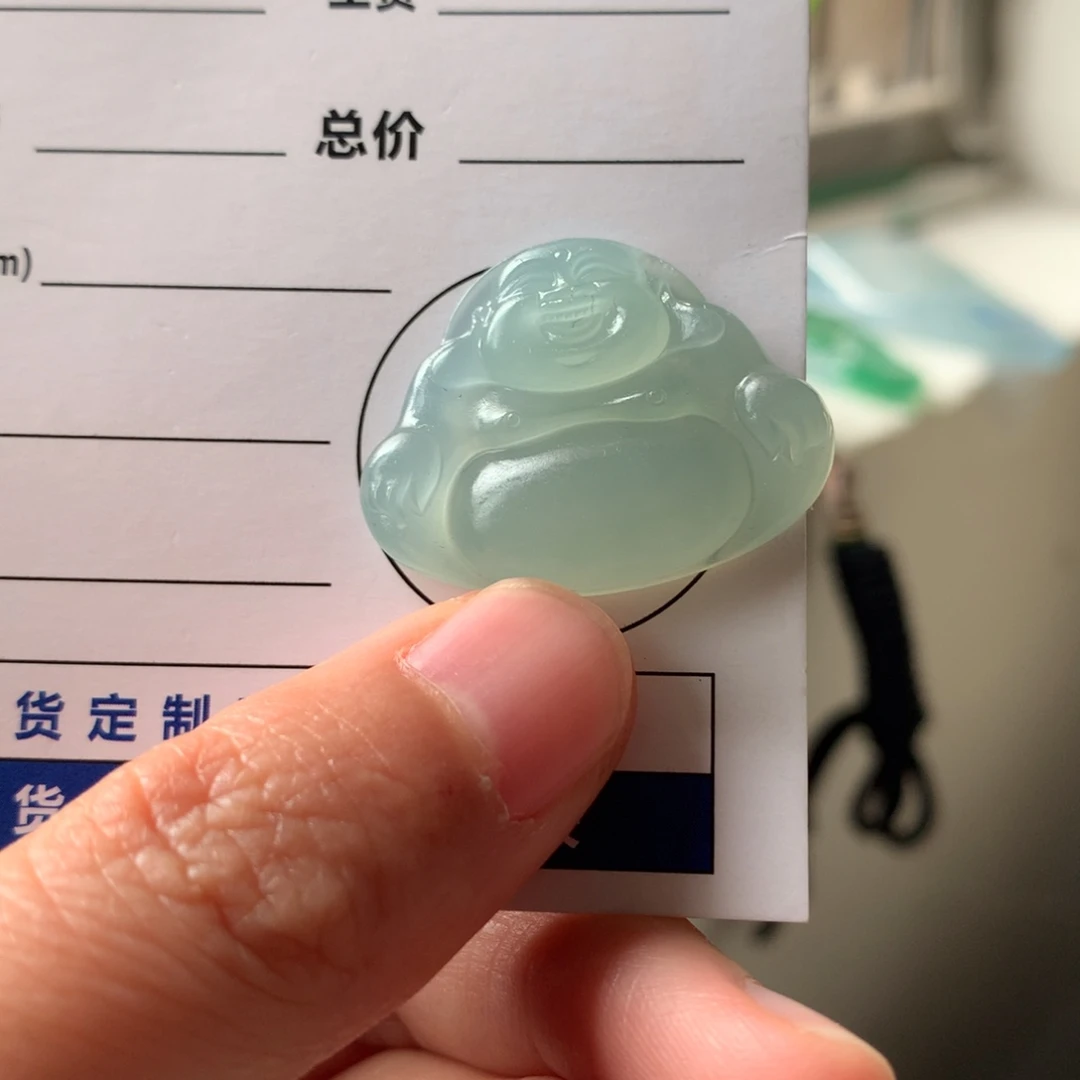 定制翡翠未镶嵌天然缅甸翡翠A货毛货正装佛