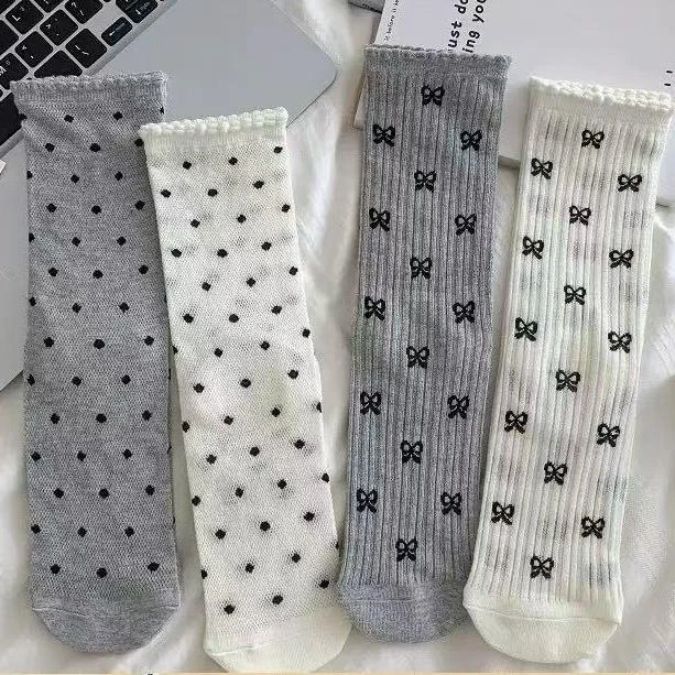 203（锦）全点蝴蝶结网眼中筒