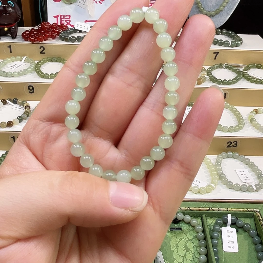 笔***笔和田玉未镶嵌手链