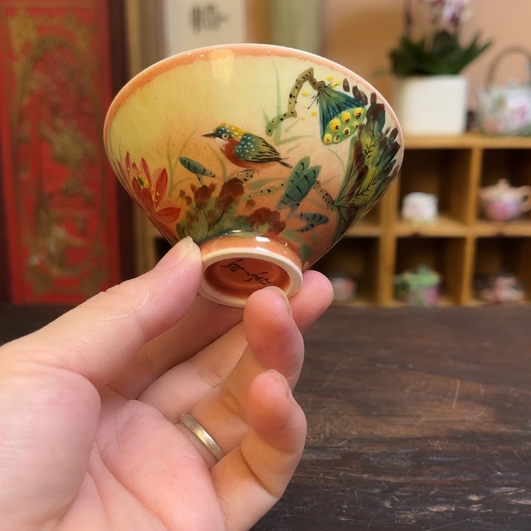柴烧手工手绘陶瓷