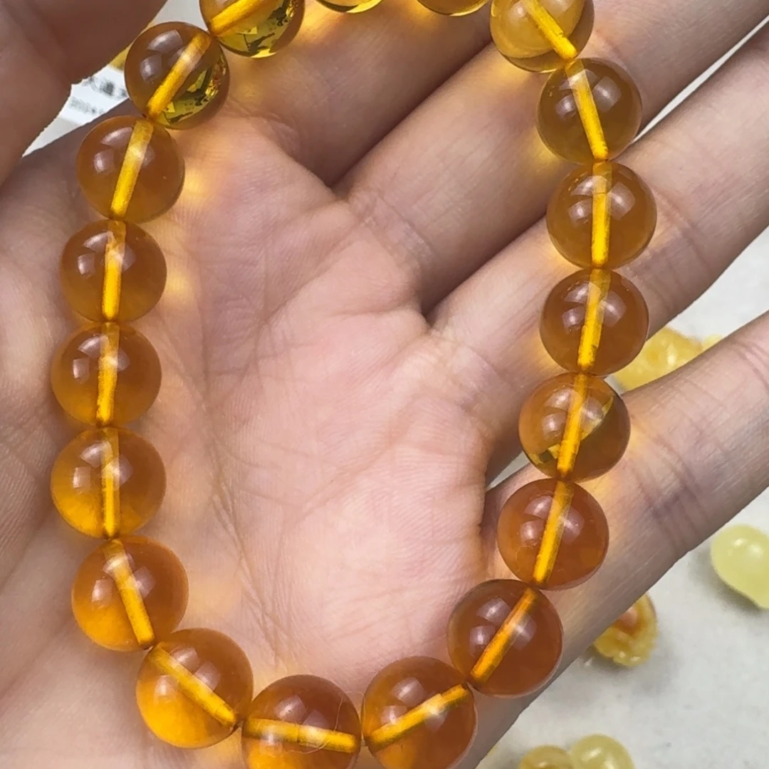 蜜蜡未镶嵌珠宝奇石9.7mm 9/g