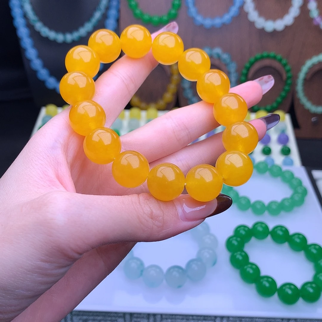 手***间翡翠散珠翡翠手串666