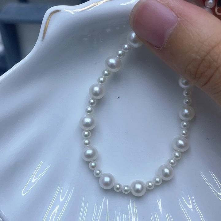 淡水珍珠手绳银S925镶嵌