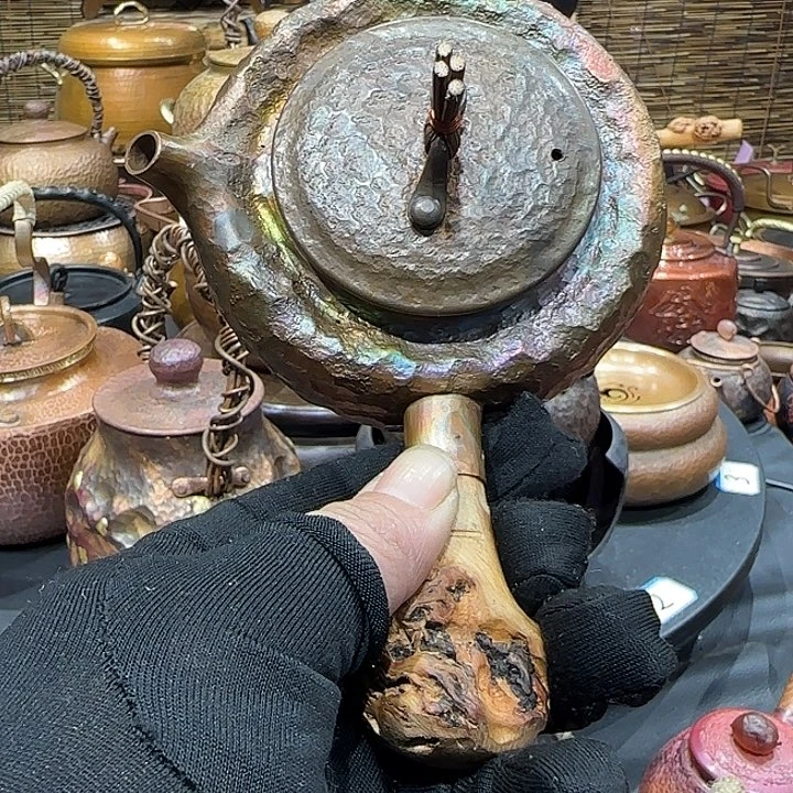 全***玉紫铜手工制作茶壶不要在直播间说