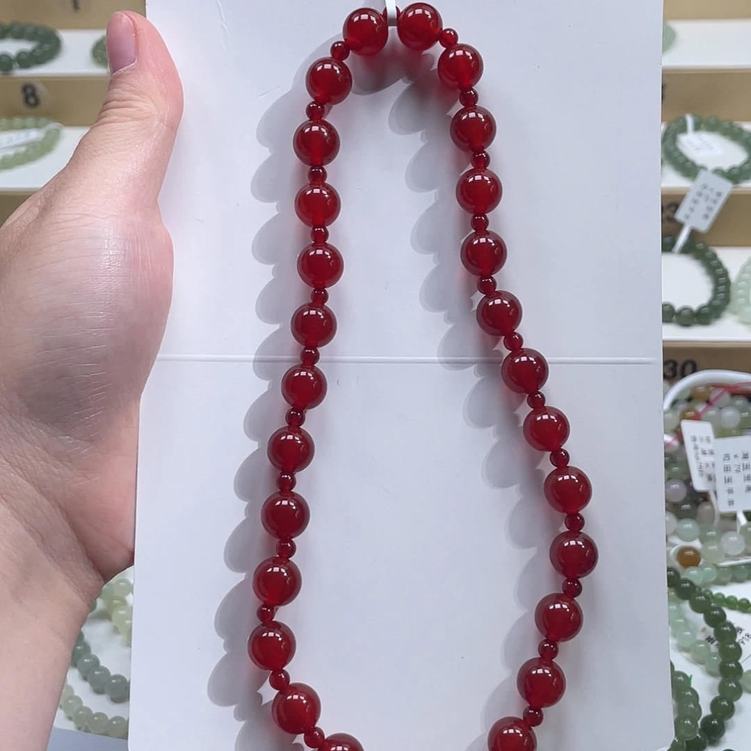 ****花和田玉未镶嵌手链