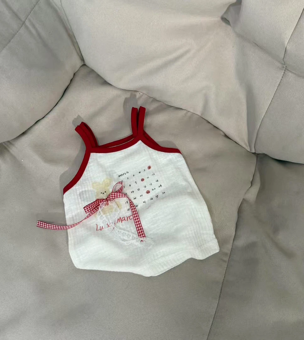 【BDM】2025-夏款女童蝴蝶结数字背心