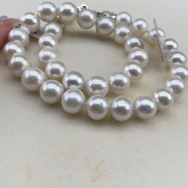 淡水珍珠银S925镶嵌颈饰12➕极光炫彩高品