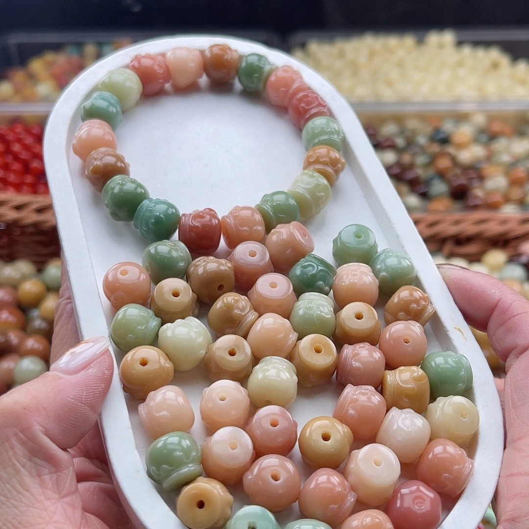 白玉菩提吊坠C/12mm/20+2颗