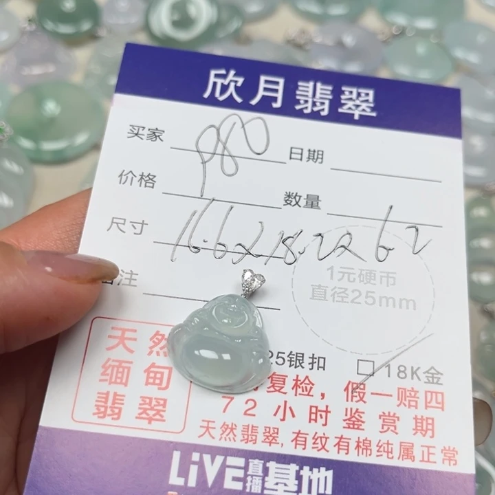 翡翠未镶嵌颈饰天然