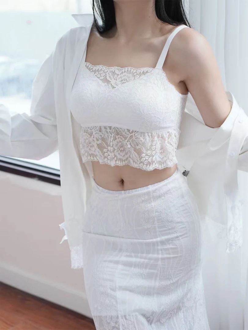 新款3/4无钢圈养护杯轻盈透气舒适聚拢深V性感杯面抹胸