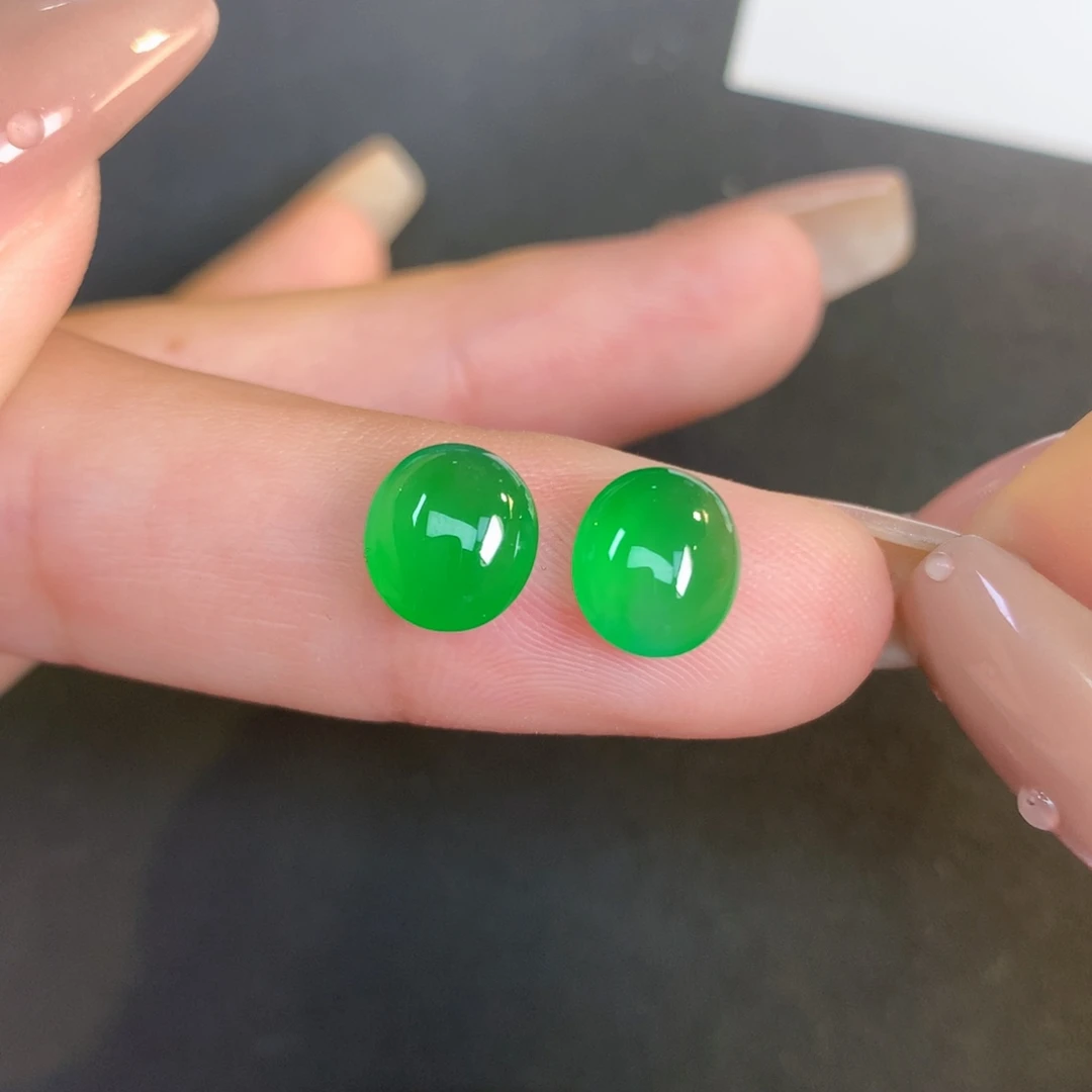 翡翠裸石翡翠翡翠8.07-7.4-3.34