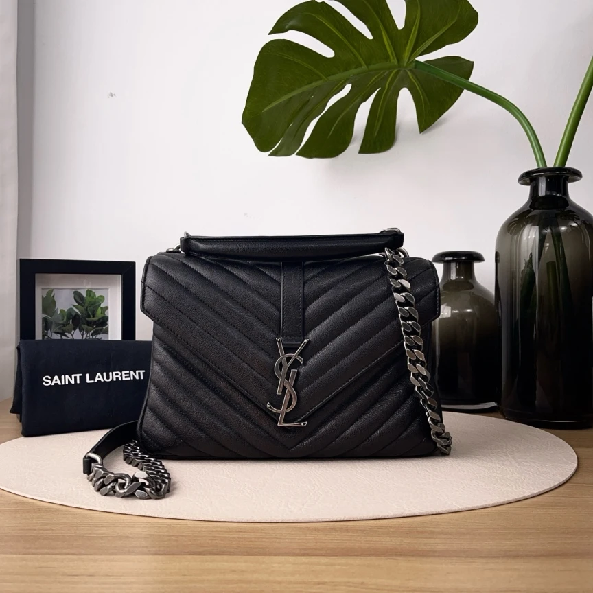 95新 YSL/圣罗兰 College中号/单肩包/2311