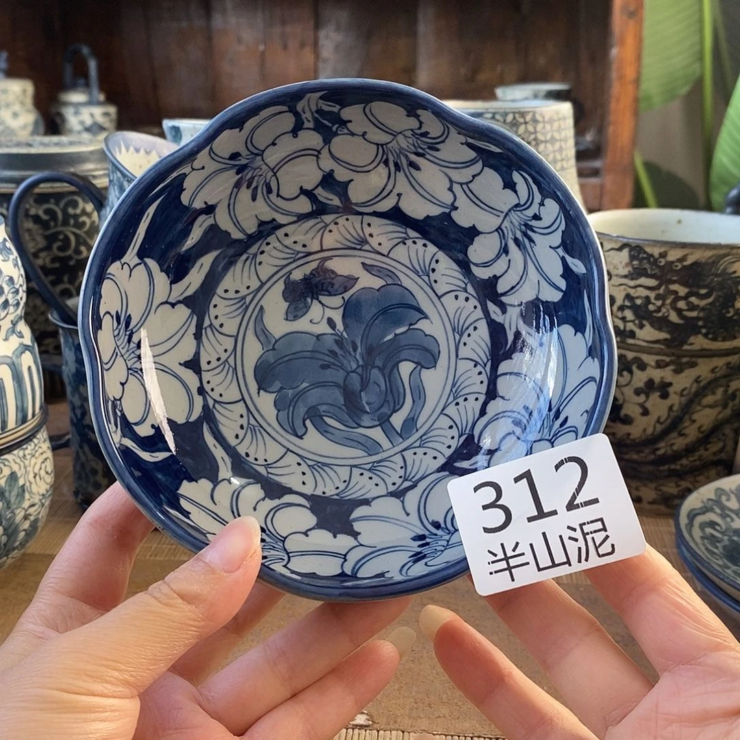 手工手绘青花高温陶瓷