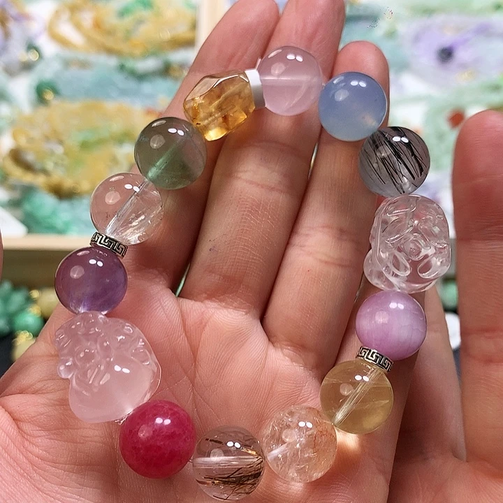 水晶手链未镶嵌手串