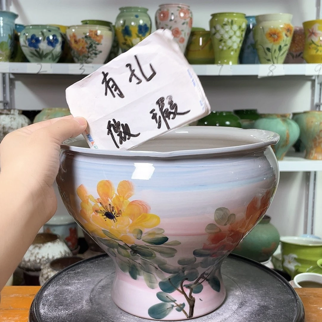 景德镇陶瓷花盆花器暇258