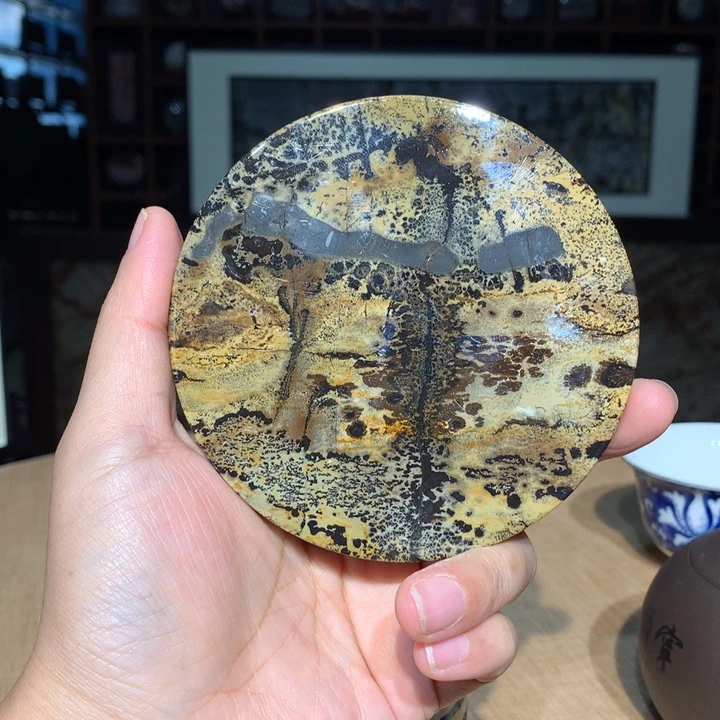 绿***林广西国画石摆件，观赏收藏