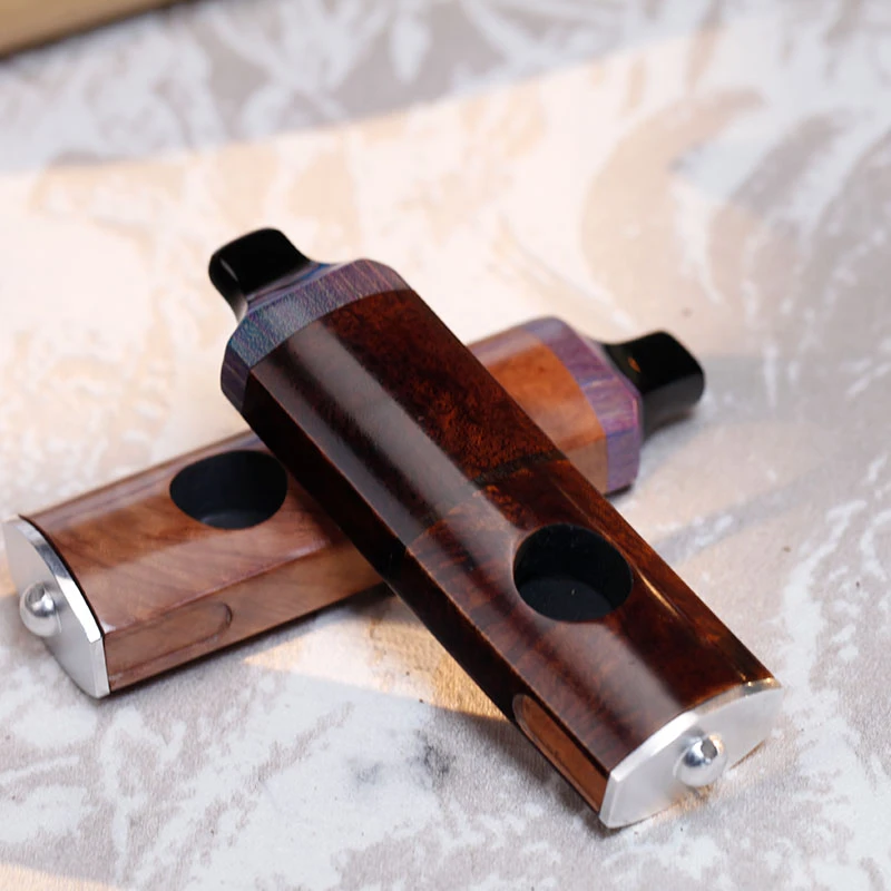 石楠木口哨斗 便携式口哨斗 可装6毫米滤芯  自带压棒