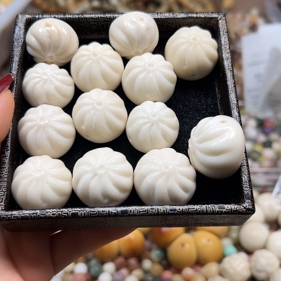 手串菩提根/象牙果瑕疵白包子10颗有裂