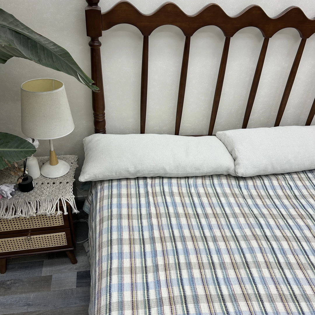 汉麻蜂窝格盖毯波西米亚风2