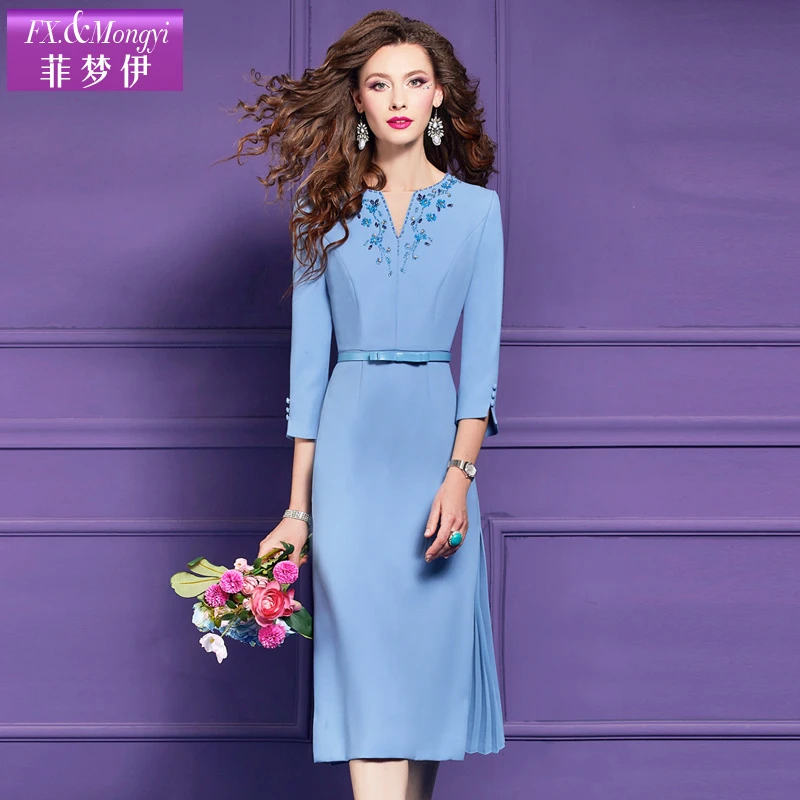 菲梦伊新年新款时尚气质修身宴会连衣裙62230