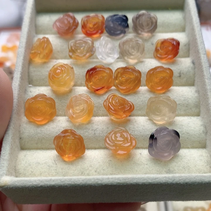 玛瑙/玉髓未镶嵌玛瑙玫瑰