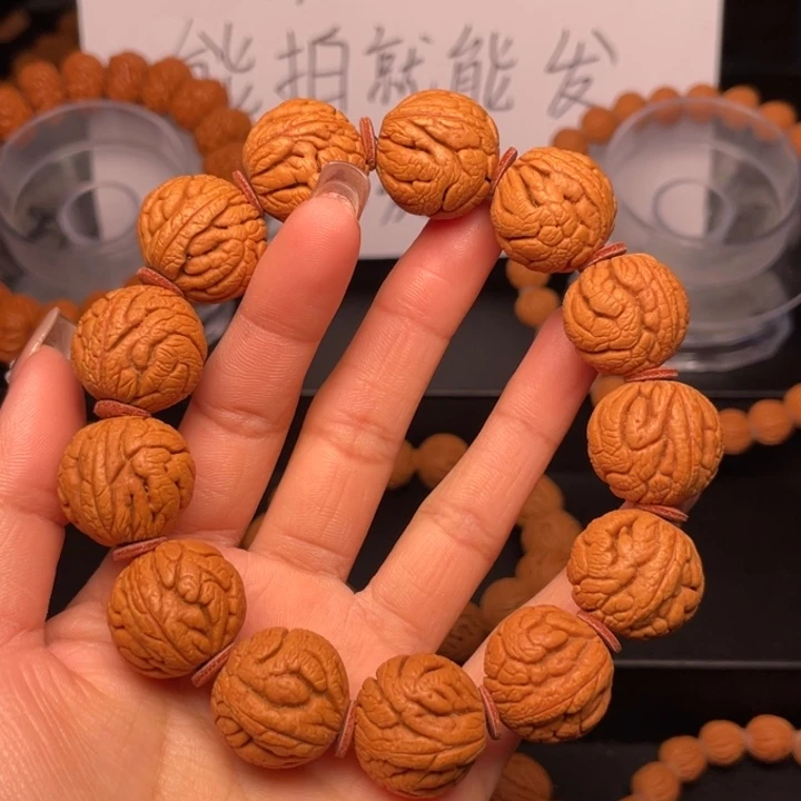 桃核手串邢*超21尺寸龙珠（14号链接）