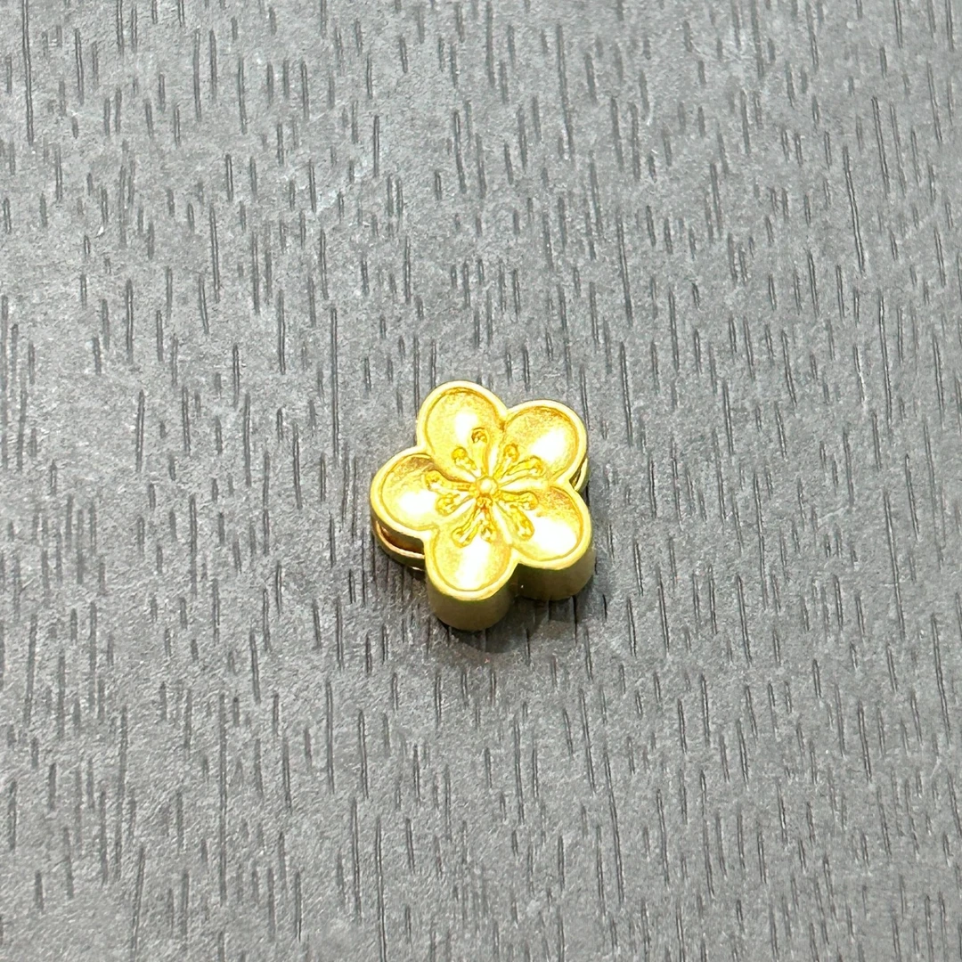 【店长专享】足金999投资金攒黄金悦己桃花PJ028克重多退少补