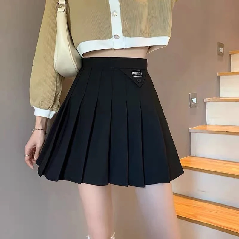 毛呢百褶裙a字半身裙女秋冬高腰显瘦冬天配毛衣短款半裙子