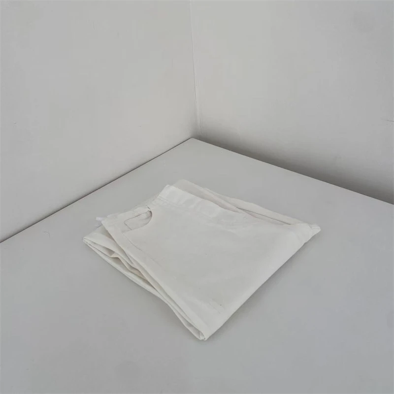 白色牛仔阔腿裤    no.退no.换