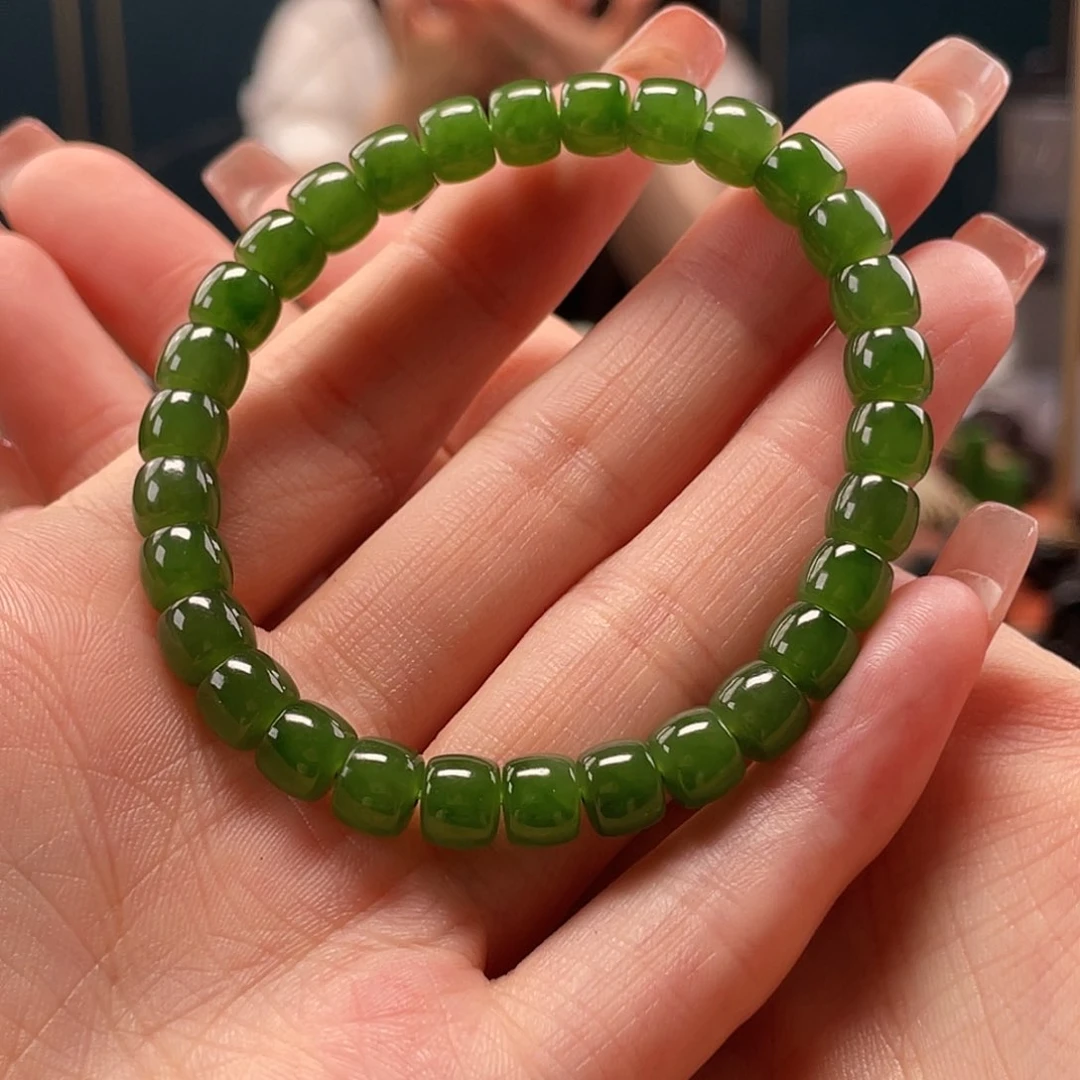 手串未镶嵌和田玉俄碧玉卡7