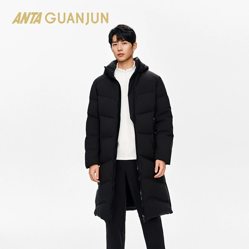 新春好礼安踏冠军长款羽绒服冬季鹅绒保暖抗风极寒男女同款羽绒服