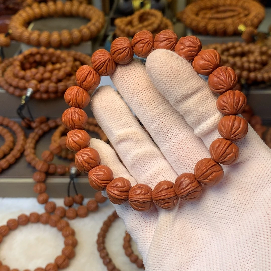 桃核手串秦岭龙纹