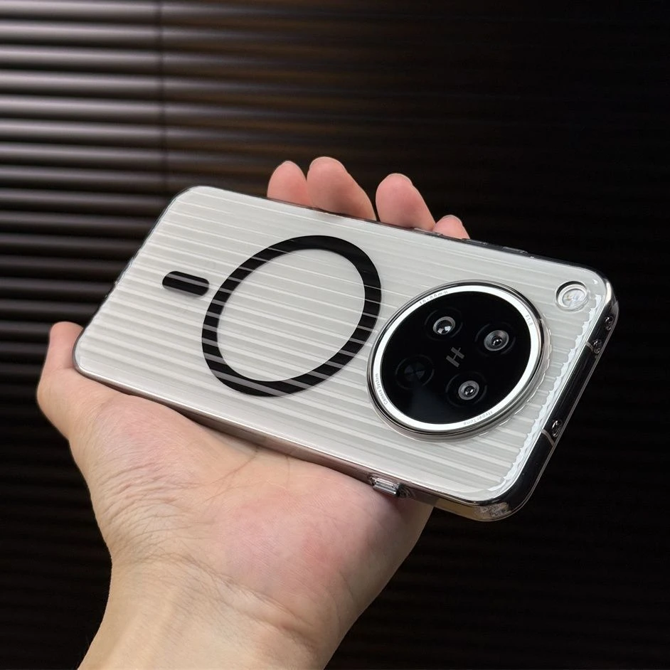 透明瓦楞磁吸壳适用OPPOFindX8s磨砂FindX8s+手机壳x8Pro防摔硬壳